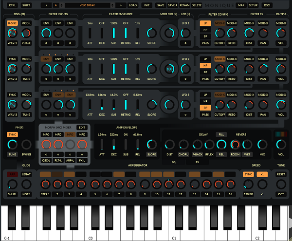 monique synth free